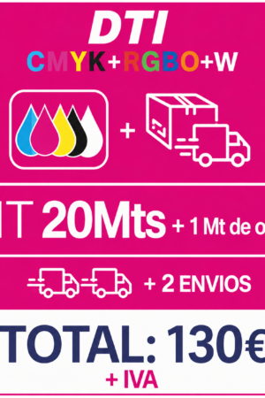 Kit Magenta de 20 Mts + 1 mt de oferta + 2 envios