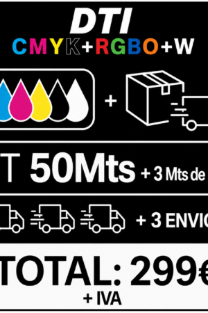 Kit black de 50Mts de impressão + 3 Mts de oferta + 3 envios